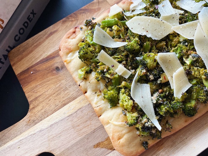 roasted broccoli flatbread