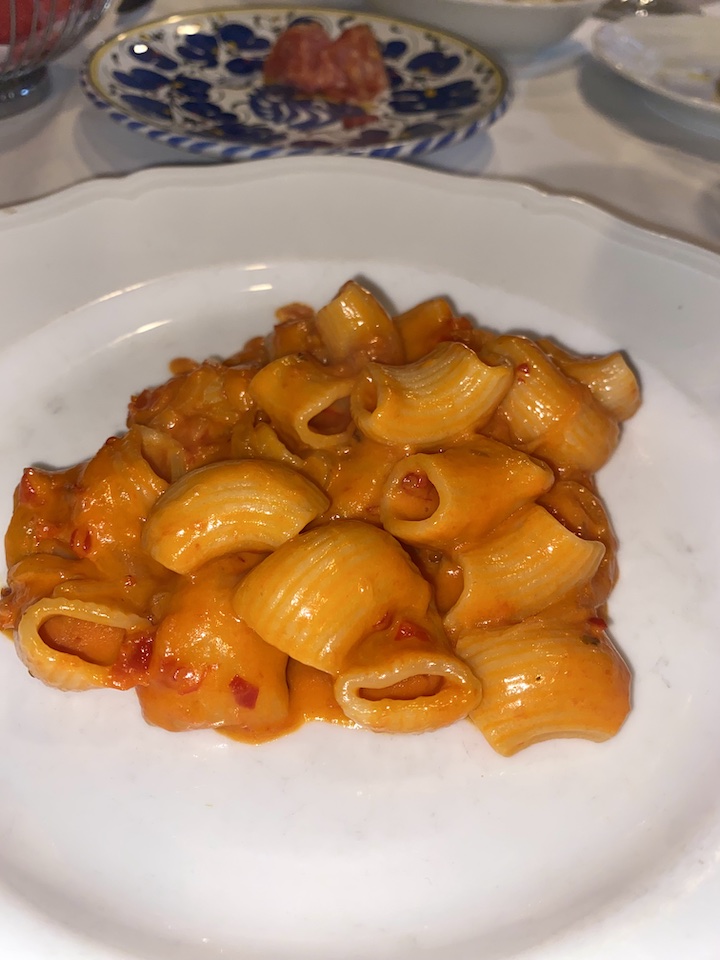 spicy rigatoni pasta